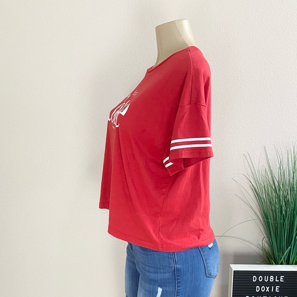 COCA COLA | Red Enjoy Coke Cropped Tee Sz M - Picture 5 of 8